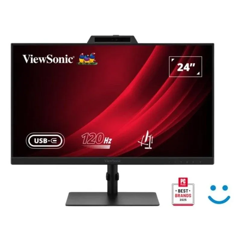 Monitor Viewsonic VG2441V 24" FullHD 120Hz IPS Webcam Altura Ajustável