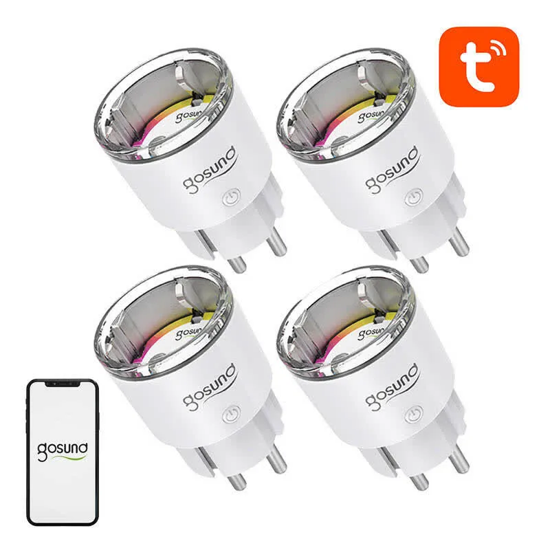 Gosund Tomada inteligente EP2 WiFi smart socket 10A tuya 4 unidades