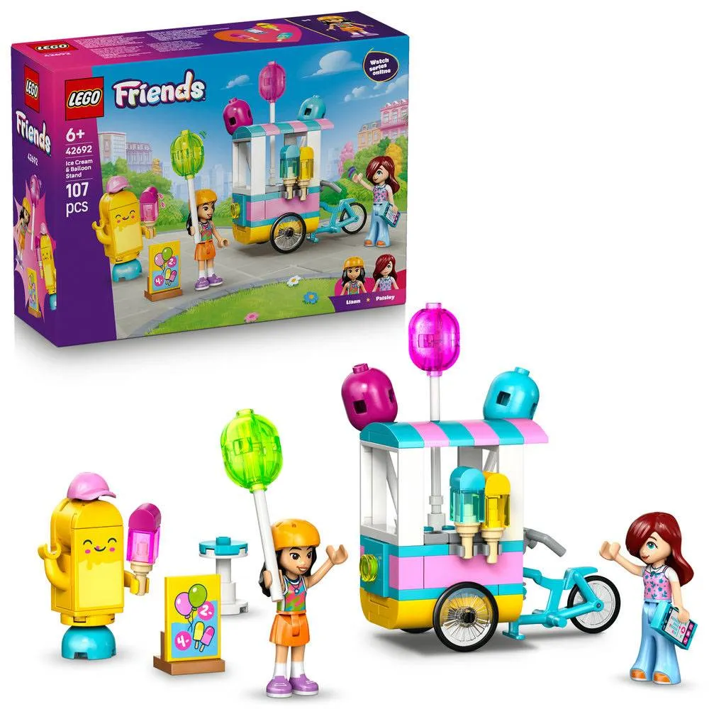 LEGO Friends: Loja de Gelados e Balões | Idades 6+ | 107 Peças | Item 42692