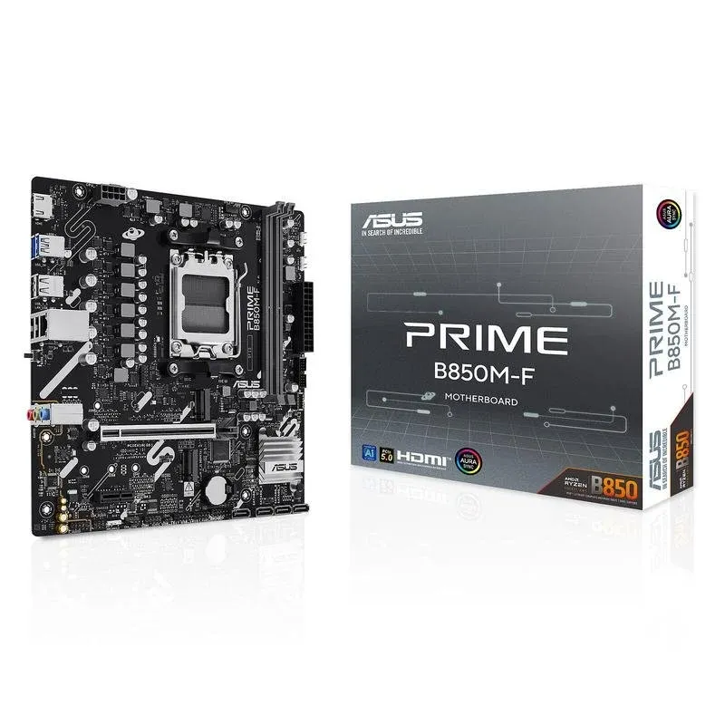 Motherboard ASUS PRIME B850M-F B850 Socket AM5 DDR5 micro ATX PCIe 5.0