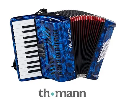 Startone Piano Accordion 48 Blue MKII