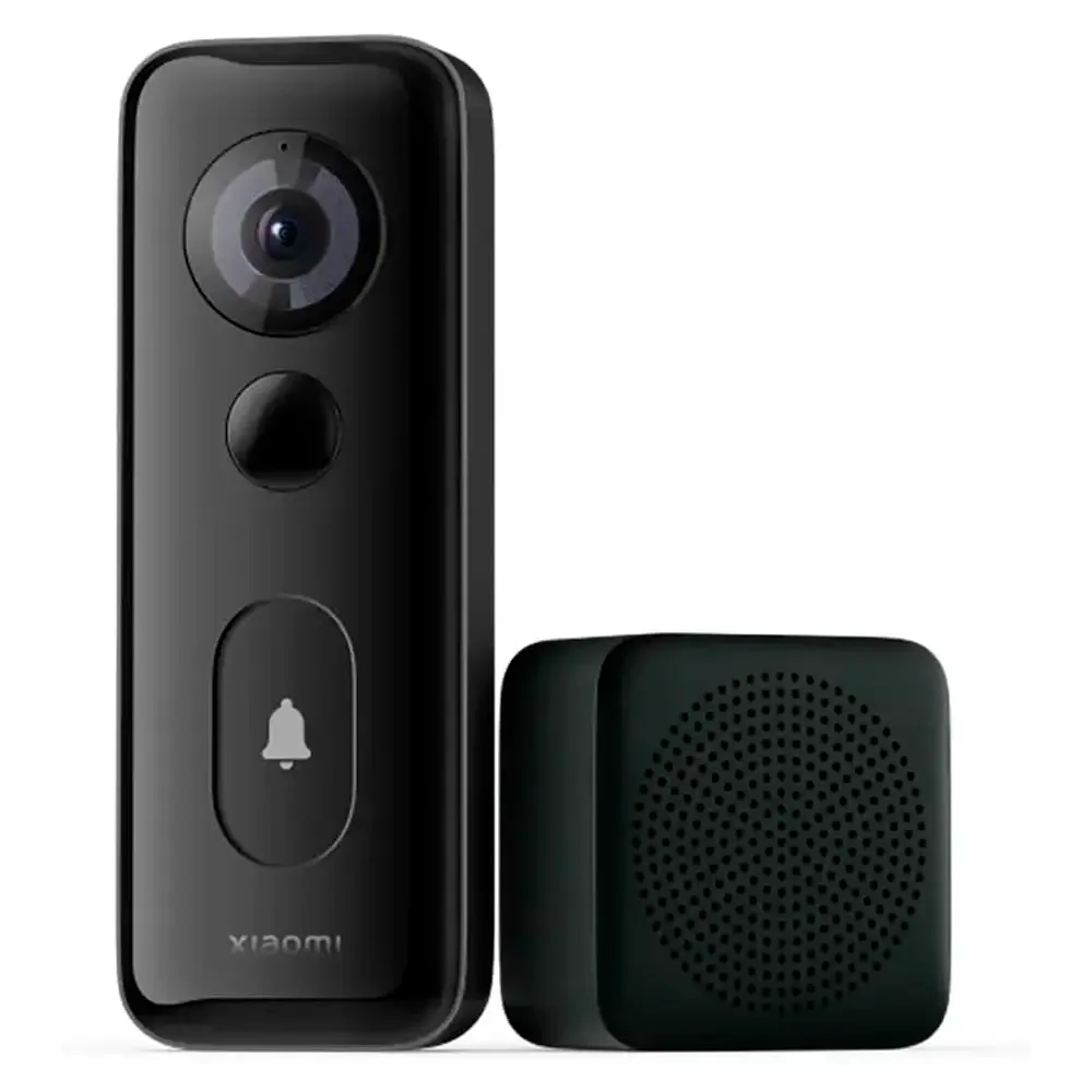 Vídeo Porteiro Inteligente com Bateria Xiaomi Smart Doorbell 3S 2K IP65 c/ Campainha Preto
