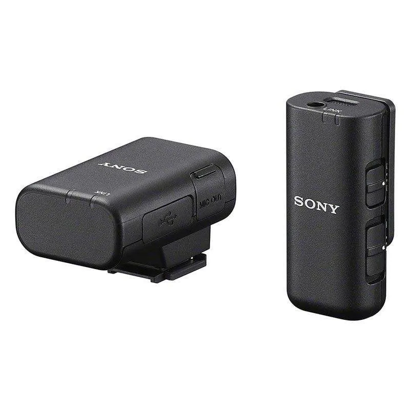 Sony ECM-W3S Microfone Cardioide Sem Fios Bluetooth USB-C com Filtro Antipop