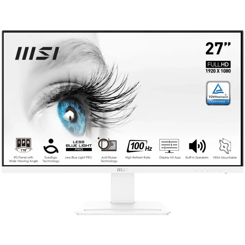 Monitor MSI - 27" Full HD Frameless IPS / 100Hz / 1ms - PRO MP273AW