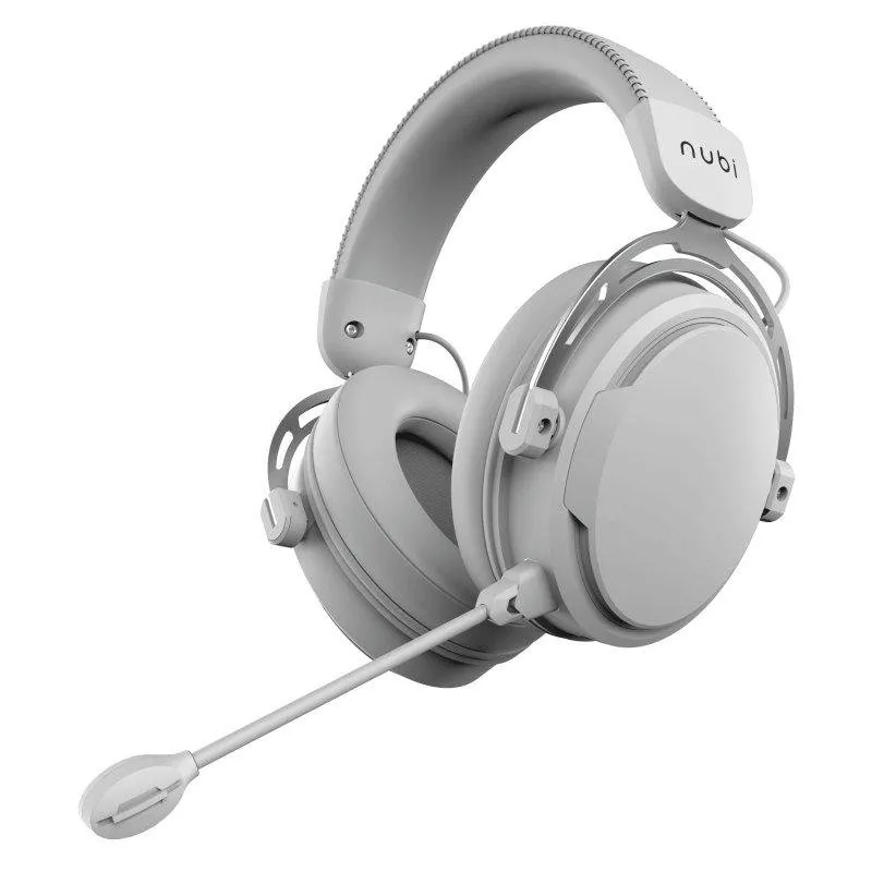 Auriculares NUBI NH1 com fio USB-C Gaming Microfone Removível 4 EQ Branco