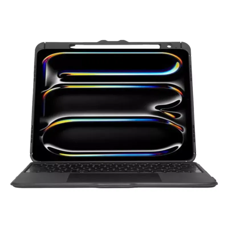 Targus Versavu - Teclado e pasta de folio (case para teclado) - com trackpad - retroiluminação - sem fios - Bluetooth 5.0 - QWERTY - Espanhol - preto