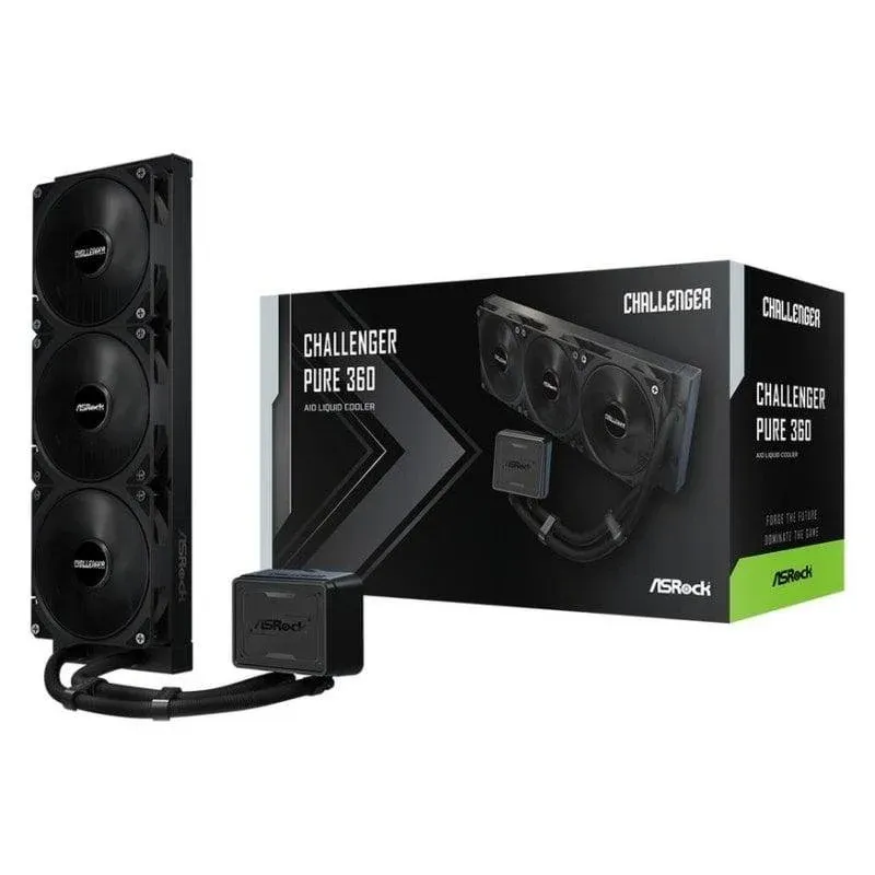 Refrigeração Líquida Asrock Challenger Pure 360 360mm 3 Ventoinhas Preto