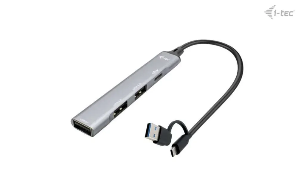 Hub i-tec USB-A/USB-C 1x USB-C 3.1 + 3x USB 2.0 - Metal