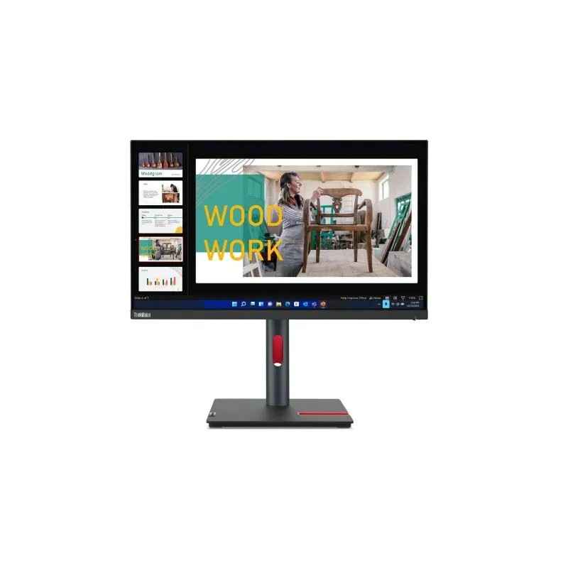 Monitor Lenovo 23,8″ 2560x1440 60Hz IPS HDR10 USB-C VESA sRGB 99% Baixa Luz Azul