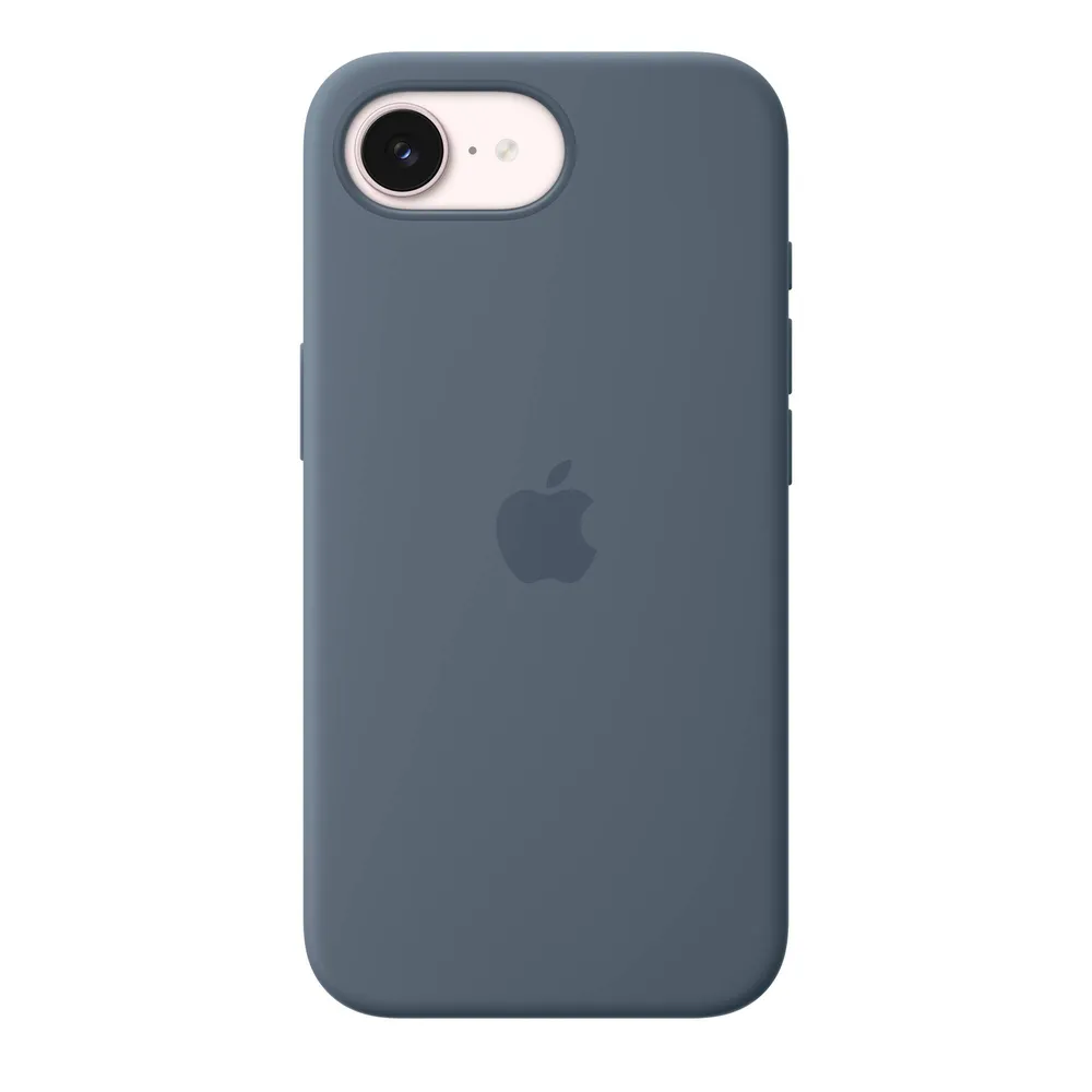 Capa em Silicone Apple com MagSafe para iPhone 17e - Azul-âncora