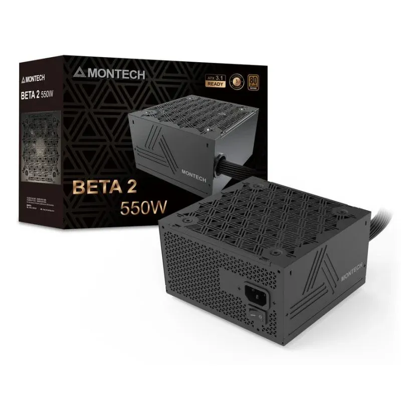 Fonte Alimentação Fuente de Alimentación Montech BETA 2 550W Certificación 80 PLUS Bronze no modular