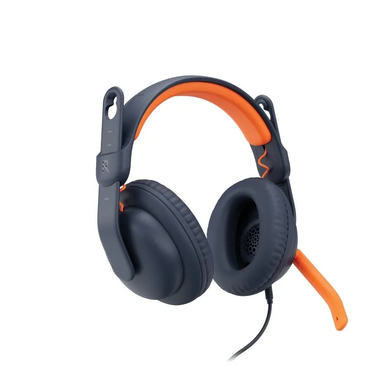 Auscultadores com fio Logitech com microfone dobrável e design durável e adequado para crianças