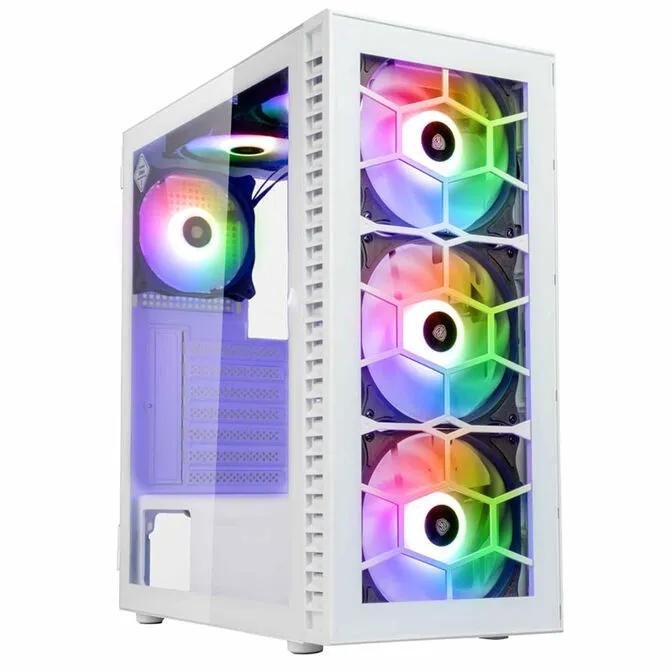 Caixa ATX Kolink Observatory HF Glass ARGB Branco