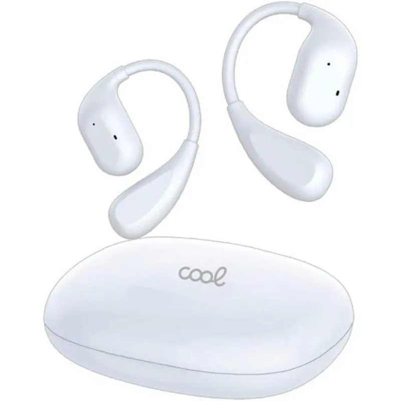 Auriculares Cool 8434847080901 Bluetooth Cancelamento de Ruído com Microfone Branco