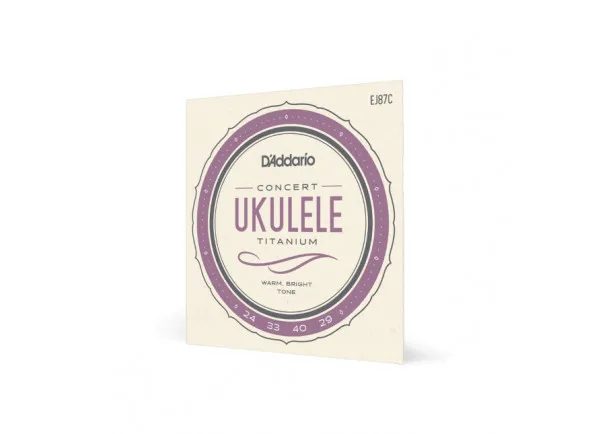 D'Addario EJ87C Titanium Ukulele Strings, Concert