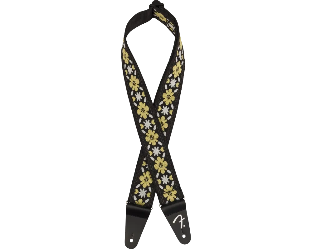 Fender Pasadena Woven strap, Yellow Clover