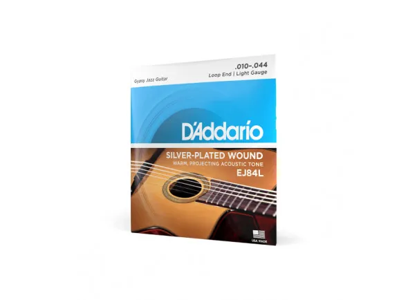 D'Addario EJ84L 10-44 Light Loop End, Gypsy Jazz