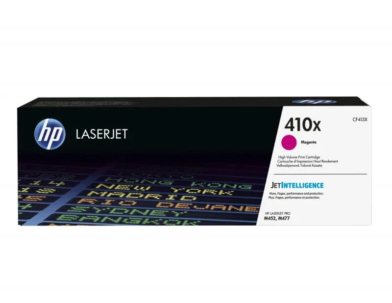 Toner HP 410x high yield magenta original laserjet cartridge