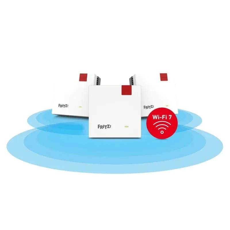 WiFi Mesh Fritz 3 Nós 1700 Mbps Cobertura Ampla Configuração Fácil