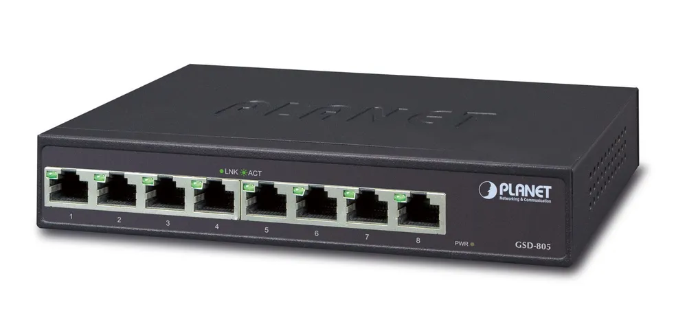 PLANET GSD-805 network switch Unmanaged Gigabit Ethernet GSD-805