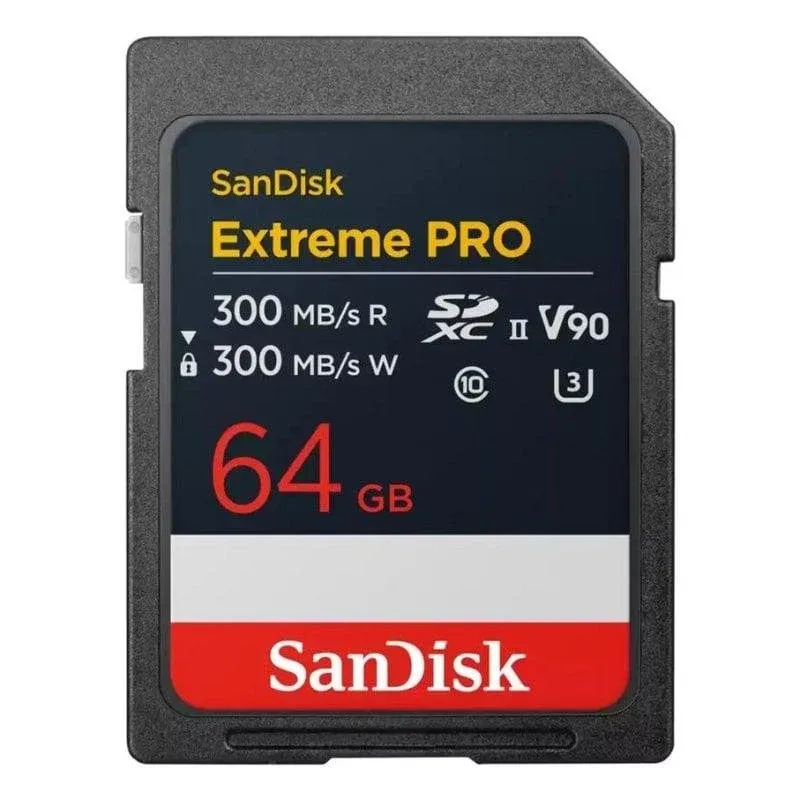 SanDisk Extreme PRO Cartão SDXC 64GB UHS-II V90 Classe 10