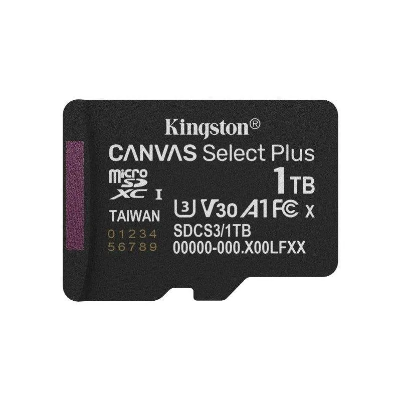 MicroSD Kingston SDCS3/1TB Canvas Select Plus 1TB 150MB/s UHS-I U3 V30 A1