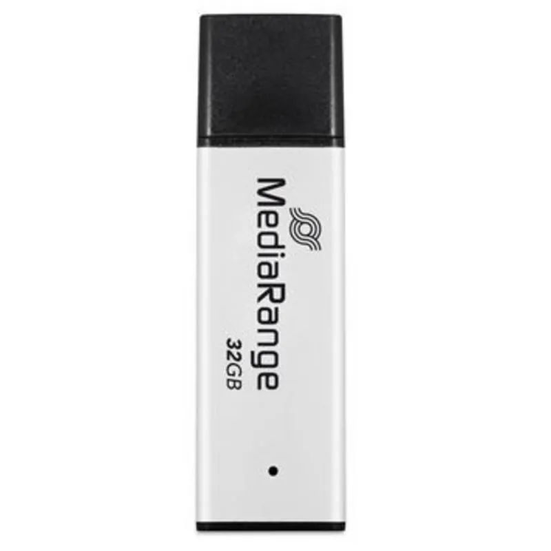 Pen USB MediaRange MR1900 32GB USB 3.2 Gen 1 Preto Prateado