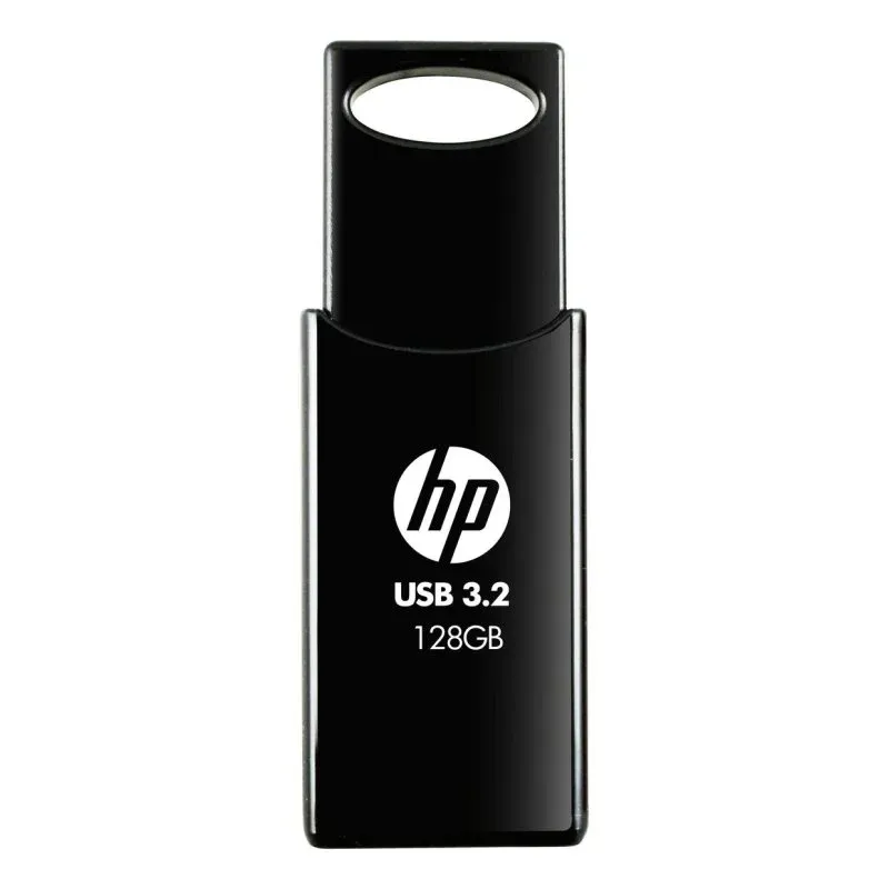 Pen Drive HP 712w Unidade USB 3.2 Gen1 128GB Deslizante Preta