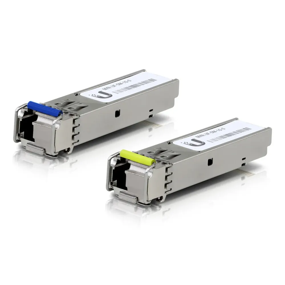 Pack 2 Módulos Transceiver Fibra Ubiquiti 1G SFP - UF-SM-1G-S