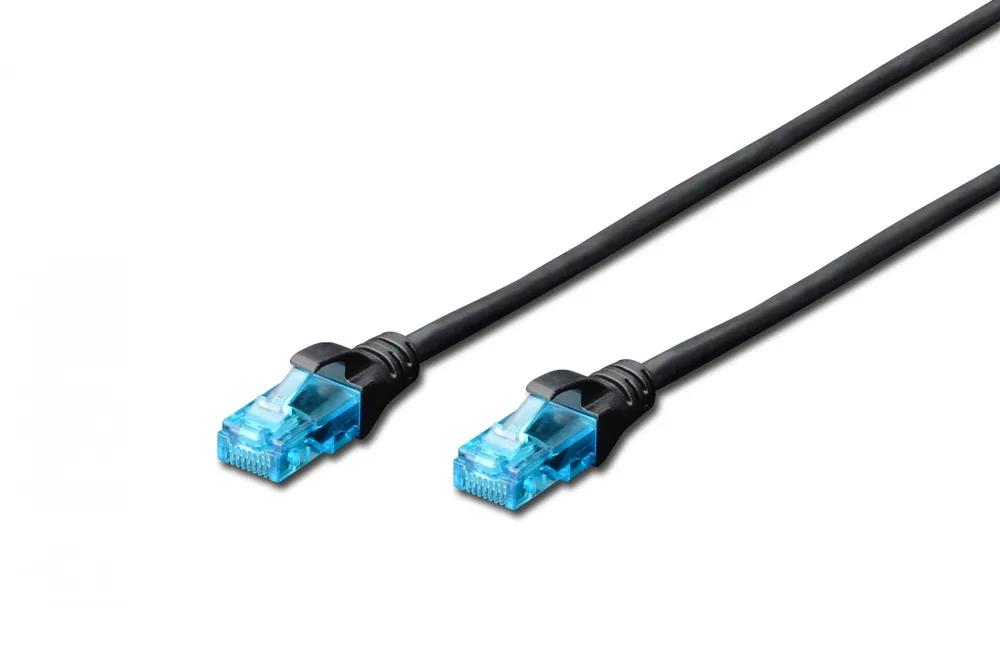 Digitus DK-1512-100/BL cabo de rede Preto 10 m Cat5e DK-1512-100/BL