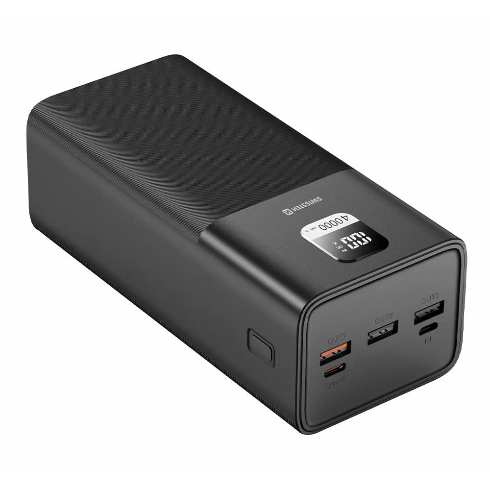 Powerbank Swissten Power Line 40000 mAh Preta