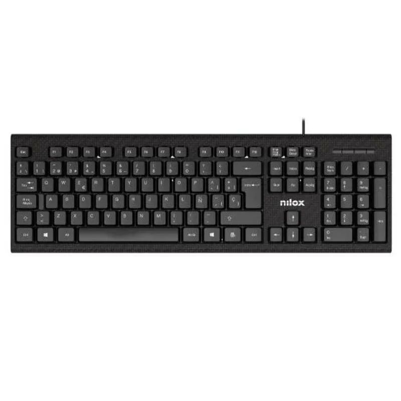 Teclado Nilox USB compacto membrana Layout ES leve e ergonómico