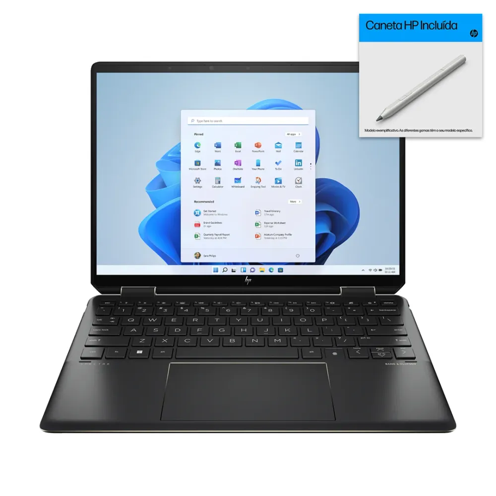 Portátil HP Spectre x360 2-in-1 14-ef2012np 13,5'' WUXGA+ Touch i7-1355U 16GB 1TB W11H