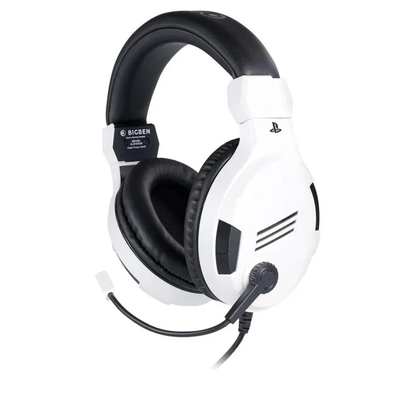 Big Ben V3 Headset Gaming Diadema com Fio e Microfone Boom Branco/Preto