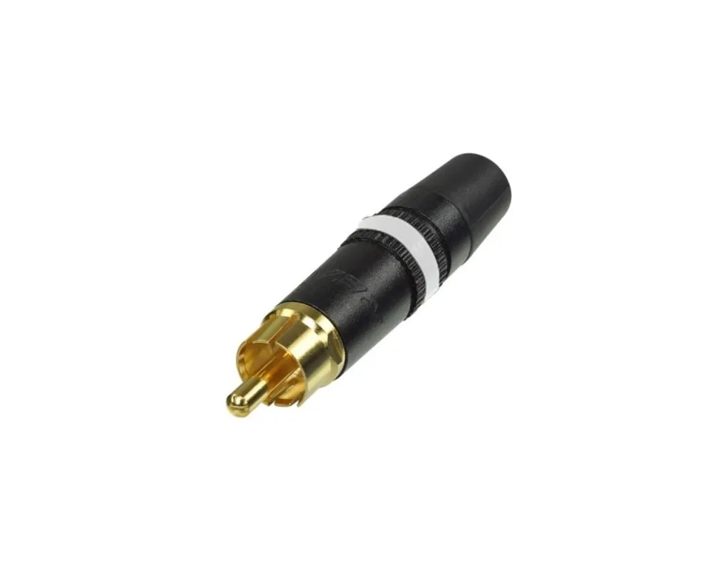 Neutrik NYS 373-9 - rca macho cabo metal (branco)