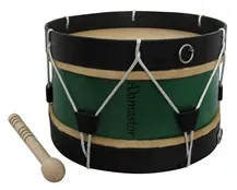 Bombo Tradicional Adamastor Nº1 28cm Verde/Aro Preto