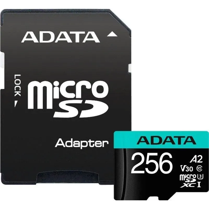 Cartão memória Adata Premier Pro 256GB MicroSDXC UHS-I U3 V30 A2