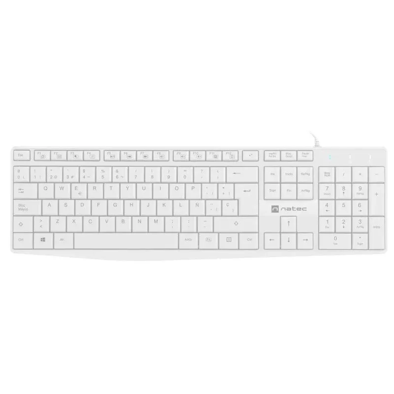 Natec Nautilus Teclado Slim Branco
