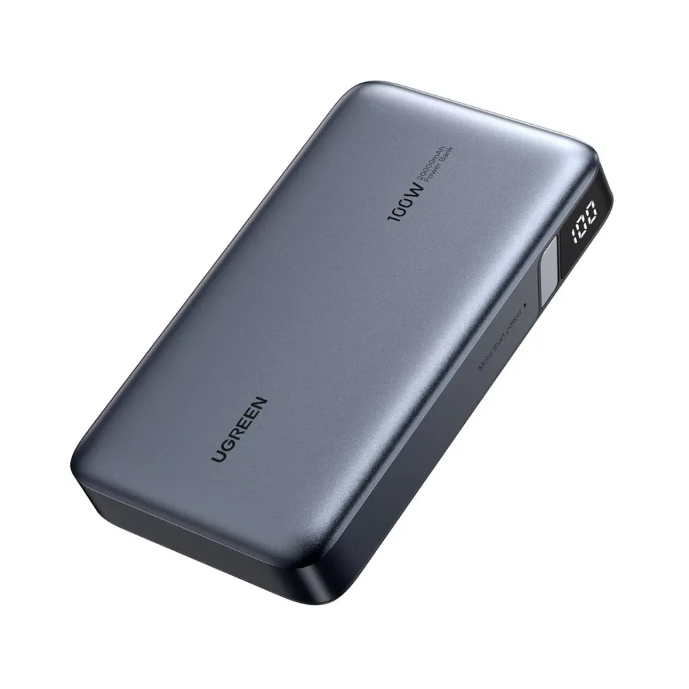 Powerbank Ugreen PB720 Nexode 20000mAh 100W 2xUSB-C e 1xUSB-A Cinzenta