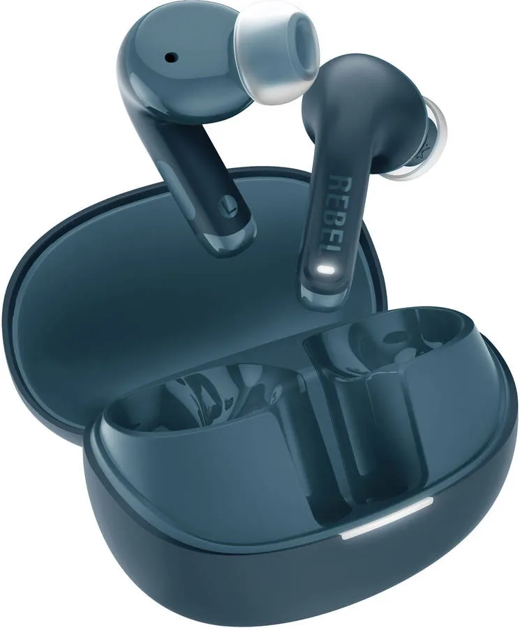Auriculares Bluetooth FRESH 'N REBEL Twins Fuse 2 - Steel Blue (In Ear - Microfone - Azul)