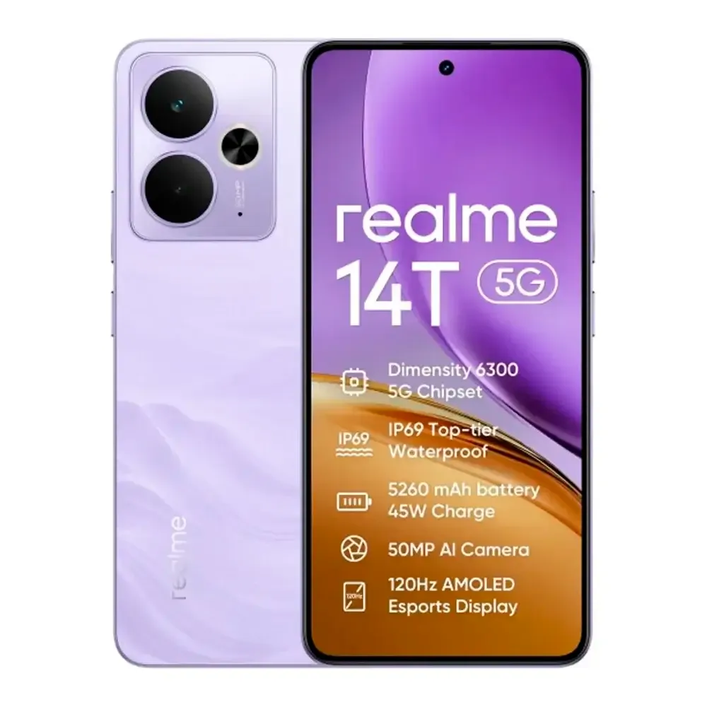 Smartphone Realme 14T 5G 6.67 8GB/256GB Dual SIM Lightning Purple
