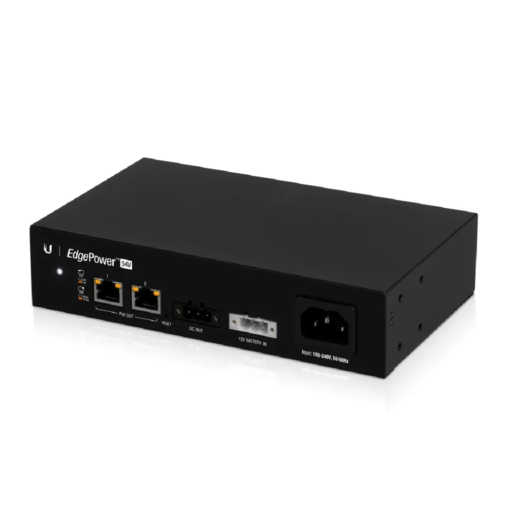 Fonte de Alimentação Ubiquiti EP-54V-72W F54V 72W DC PoE 10/100