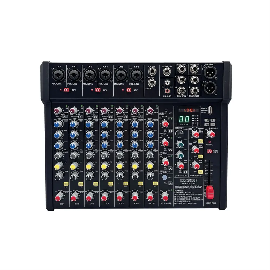 Mesa de Mistura Definitive Audio TM 633 BU-DSP