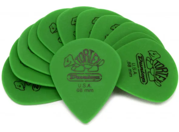 Dunlop Tortex Jazz III XL Guitar Picks 498 Green .88mm 12 Pack