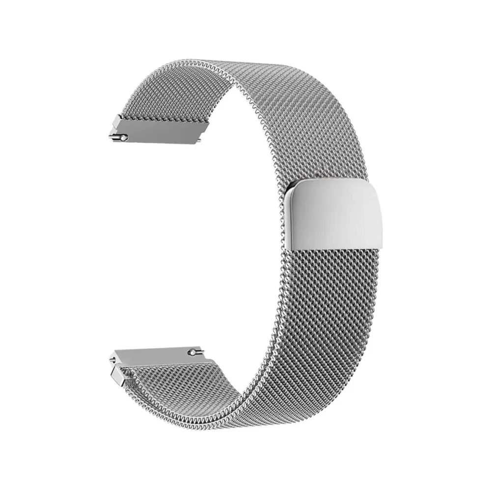 Bracelete de Metal Universal 20 mm Prateada
