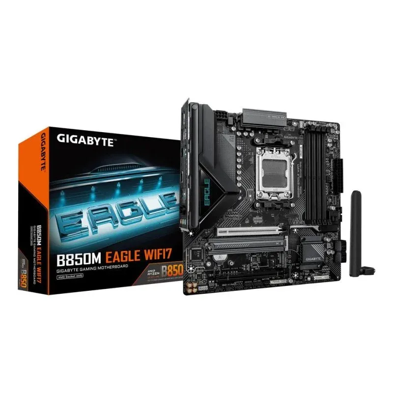 Motherboard Gigabyte B850M EAGLE WIFI7 B850 AM5 DDR5 Micro ATX WiFi 7 RGB