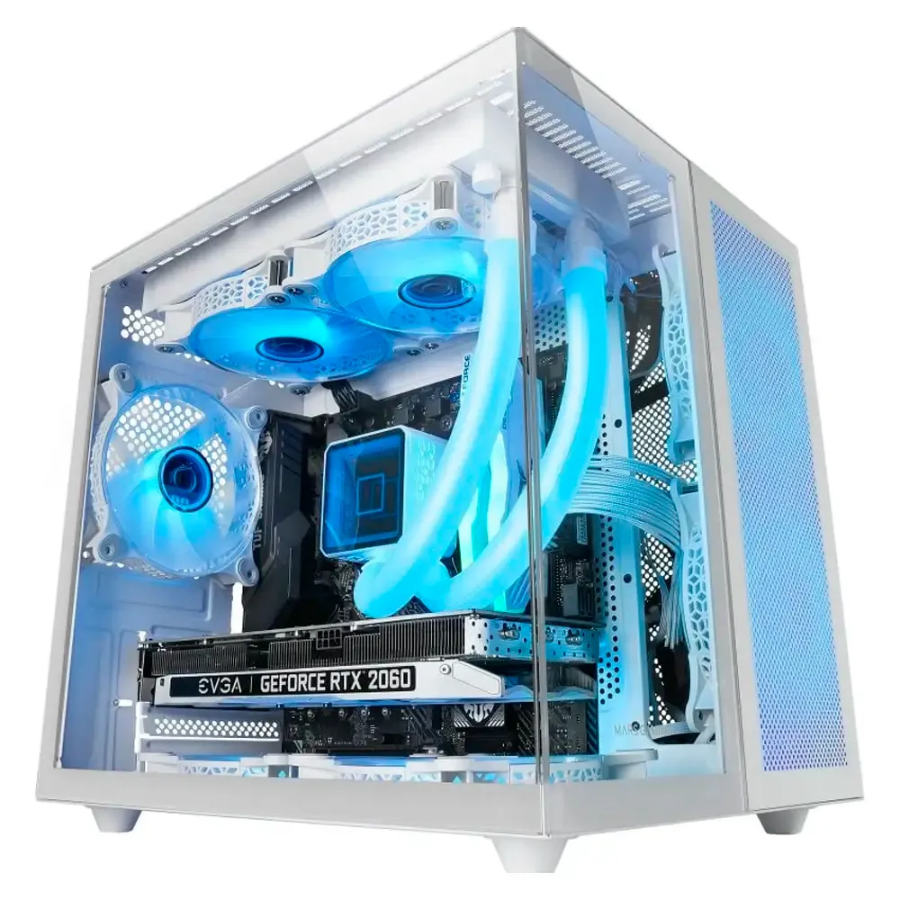 Caixa Micro-ATX Mars Gaming MC-NOVAM Tempered Glass Branca