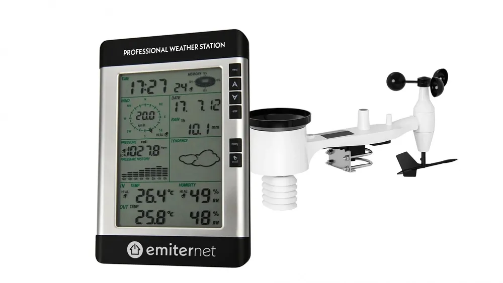 Estação meteorológica com ecrã LCD sem fios HIP-ST-POM HIP-ST-POM