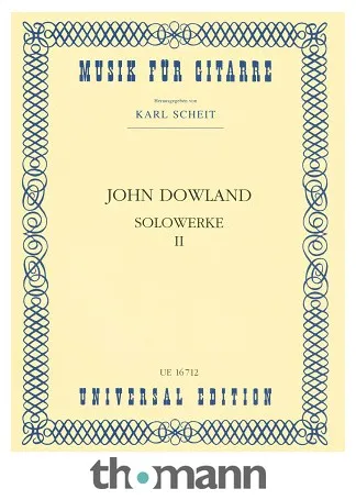 Universal Edition John Dowland Solowerke 2