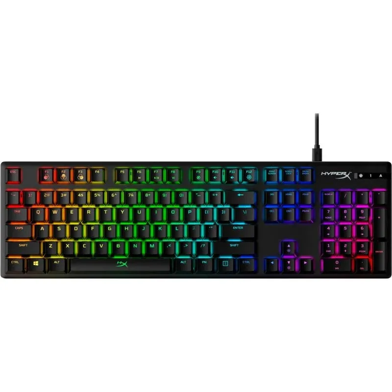 Teclado HyperX Alloy Origins compacto switches personalizados USB-C removível RGB